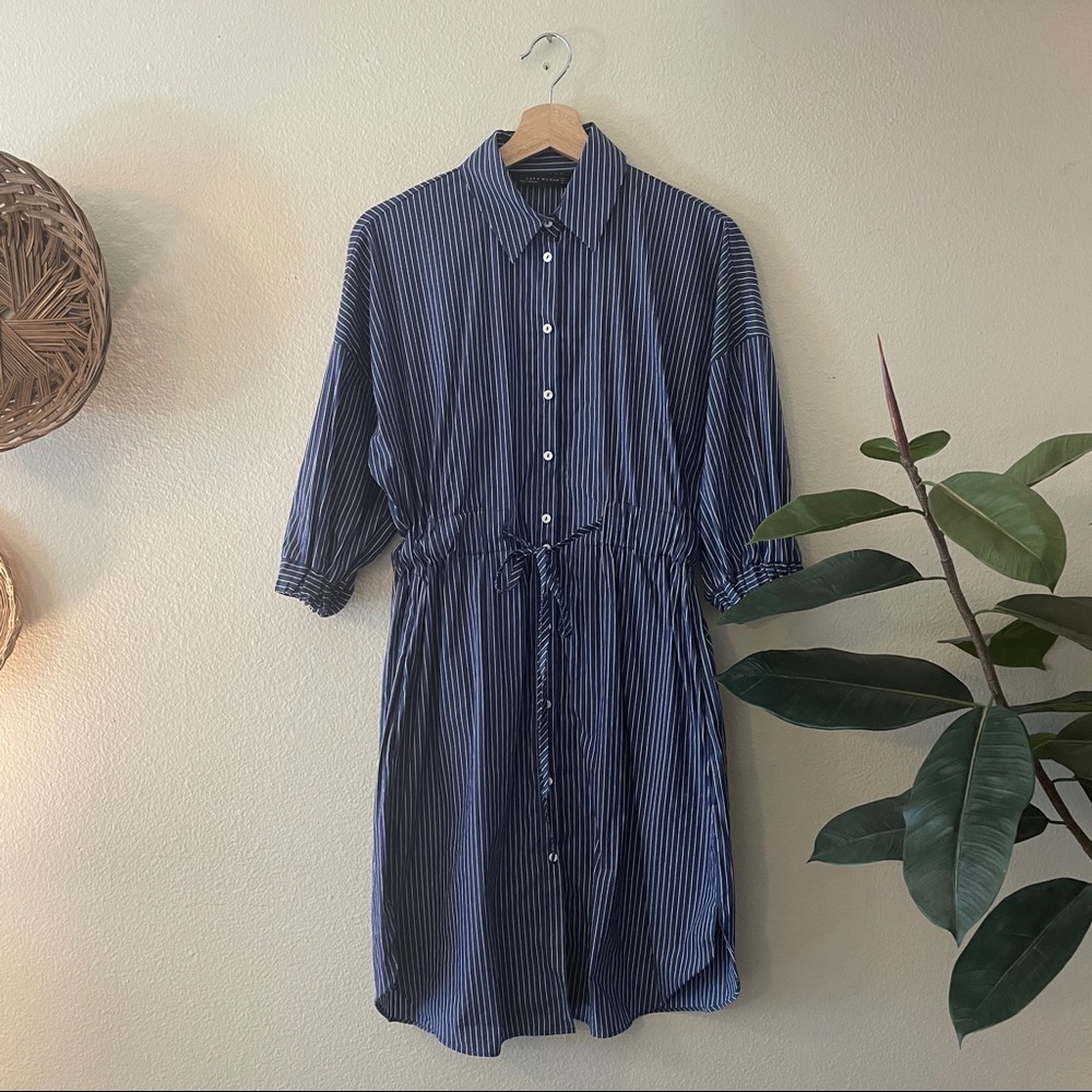 Zara Striped Shirt Dress